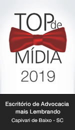 Prêmio Top de Mídia 2018 - Escritório de Advocacia mais Lembrado em Capivari de Baixo - SC